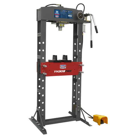 Sealey Premier Air/Hydraulic Floor Type Press with Foot Pedal 30 Tonne