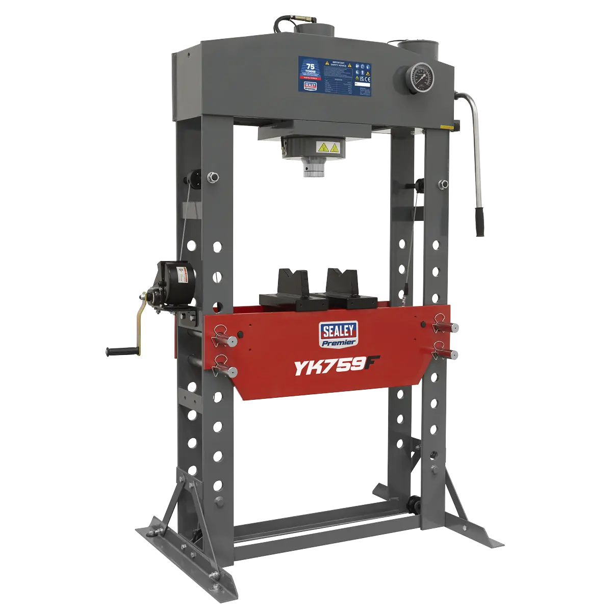 Sealey Premier Hydraulic Floor Type Press 75 Tonne Sealey 