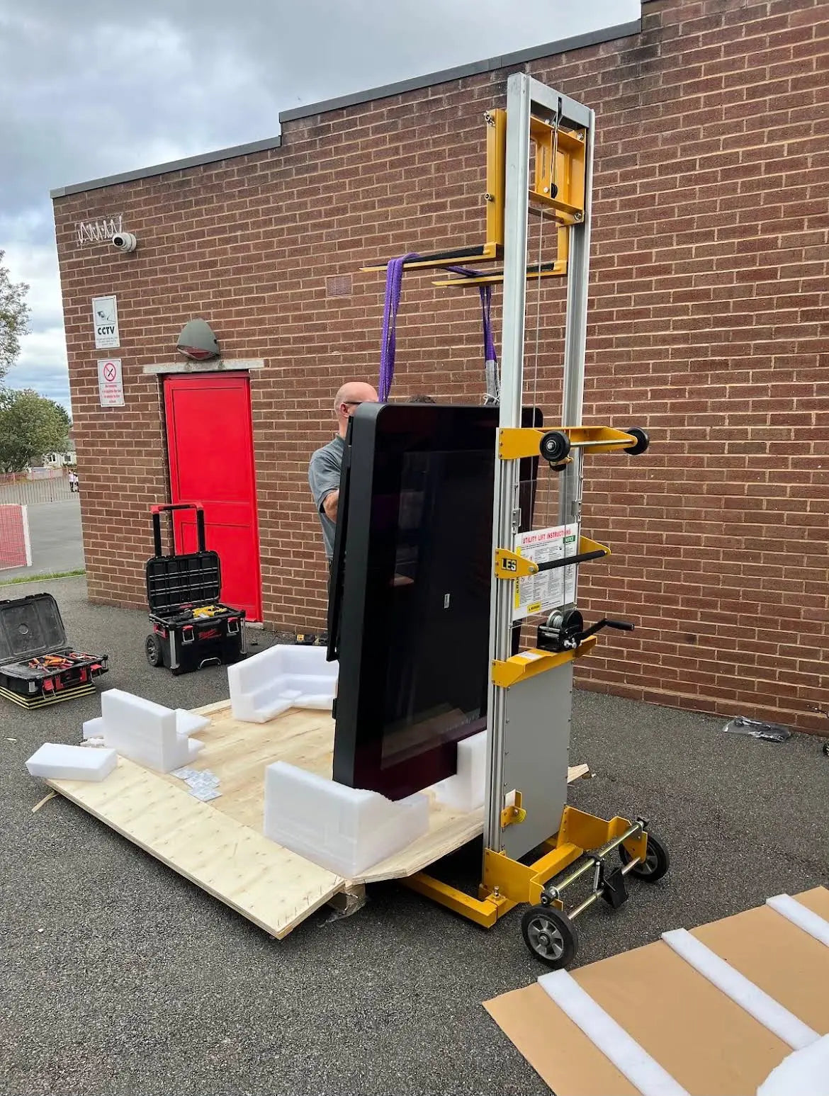 Lightweight Aluminium Hand Stacker Truck- Wide Legs