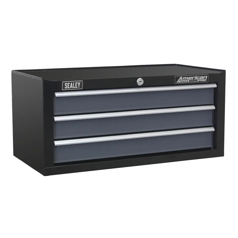 Sealey Tool Chest Combination 16 Drawer with Ball-Bearing Slides - Black/Grey & 398pc Tool Kit Sealey 