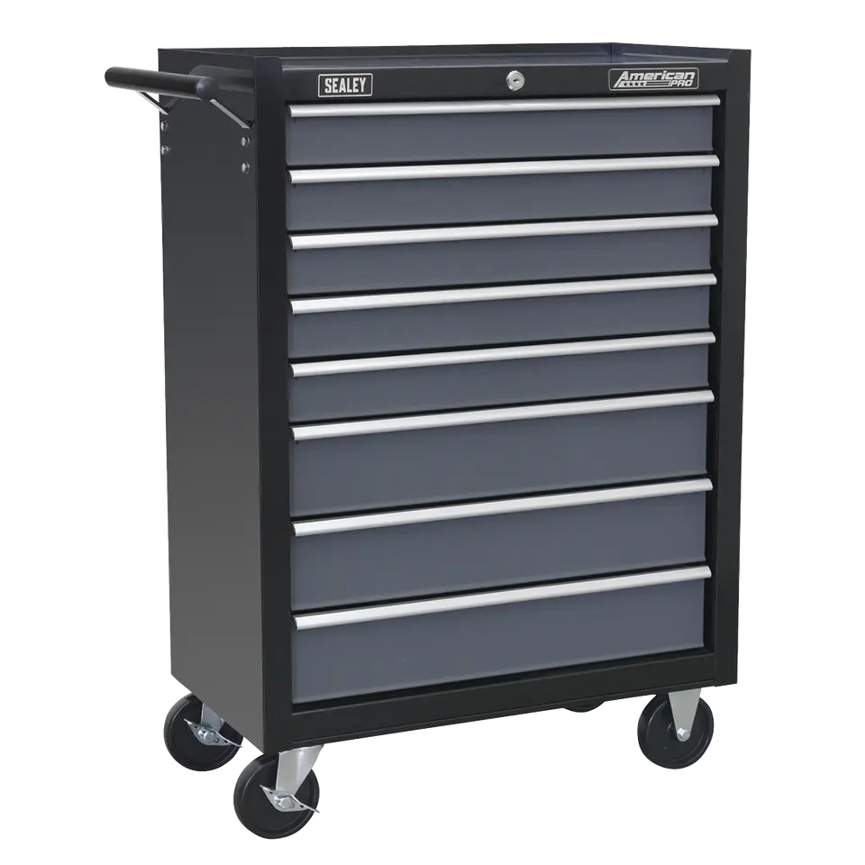 Sealey Tool Chest Combination 16 Drawer with Ball-Bearing Slides - Black/Grey & 398pc Tool Kit Sealey 