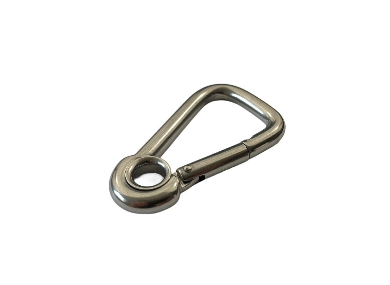 Stainless Steel Asymmetric Carbine Hook with Eyelet Stainlok Stainless Steel Products 