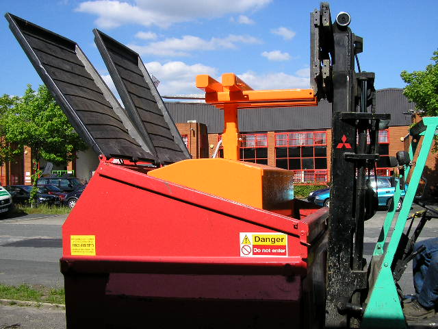 Forklift Skip Compactor ISC Invicta Attachments 
