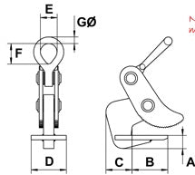 Camlok Industry Standard CH Horizontal Plate Clamps Camlok 