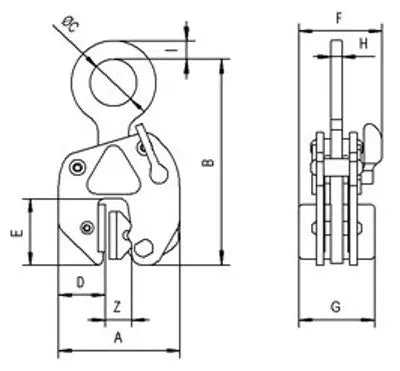 Camlok LJ 'Non-Marking' Plate Clamps Camlok 