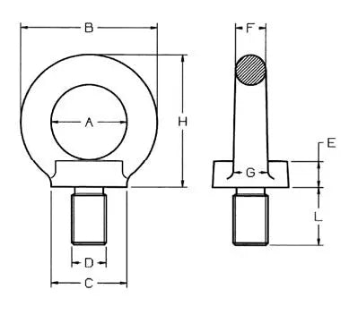 Cartec Standard Eyebolts 8.8 Grade Cartec 