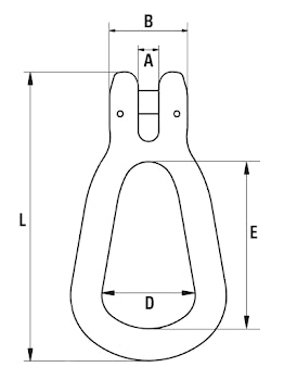 Grade 80 Clevis Reevable Egg Link