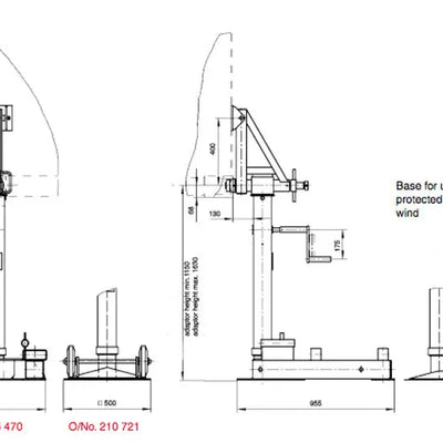 Positioning Trolley For ISO Support Jacks Haacon 