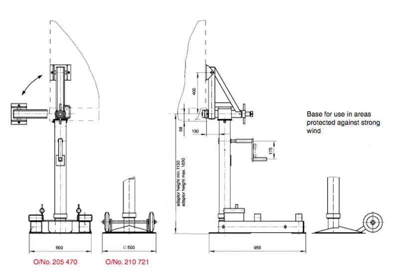Positioning Trolley For ISO Support Jacks Haacon 