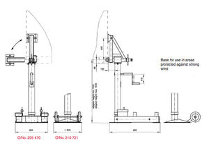 Positioning Trolley For ISO Support Jacks