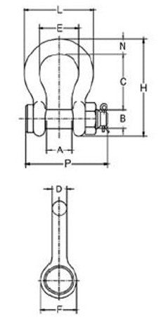 Crosby G-2130CT Cold Tuff Shackles Crosby 