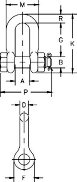 Crosby G2150 Bolt Type Anchor Shackles Crosby 