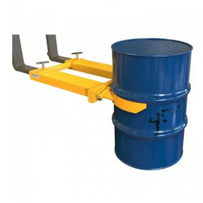 LES DG10UK Single 55 Gallon (210litre) Steel Drum Grab Forklift Attachment Contact Attachments 