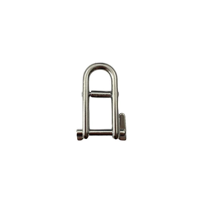 Stainless Steel Double Bar Long Flat Dee Shackle with Locking Pin Stainlok Stainless Steel Products 