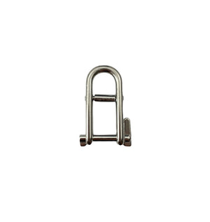 Stainless Steel Double Bar Long Flat Dee Shackle with Locking Pin