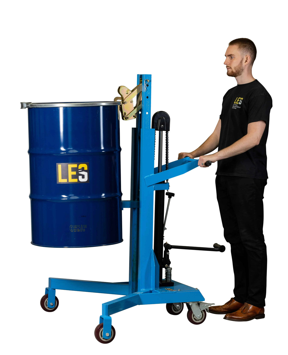 Hydraulic Drum Palletiser Truck LES - Lifting Equipment Store 