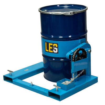 Forklift Drum Rotator Attachment LES - Lifting Equipment Store 