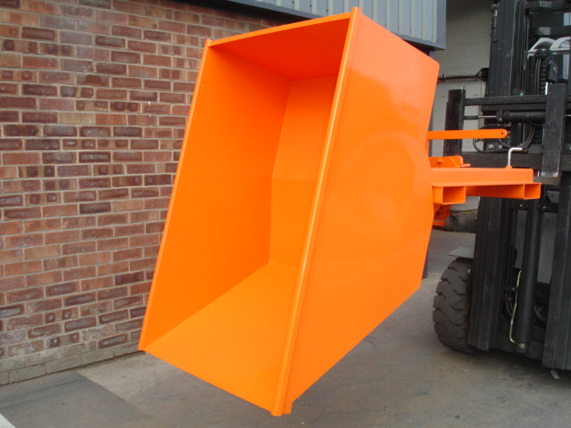 Low Height Forklift Tipping Skip ILUS Invicta Attachments 