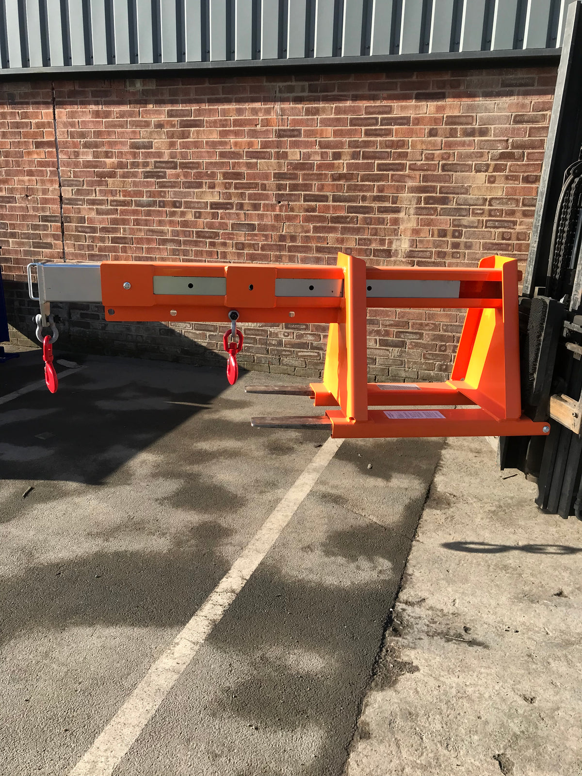 Extendable Forklift Jib IEJ Invicta Attachments 