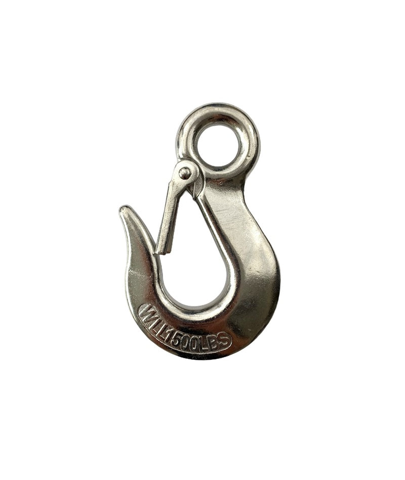 Stainless Steel Eye Slip Hook with Safety Catch Stainlok Stainless Steel Products 