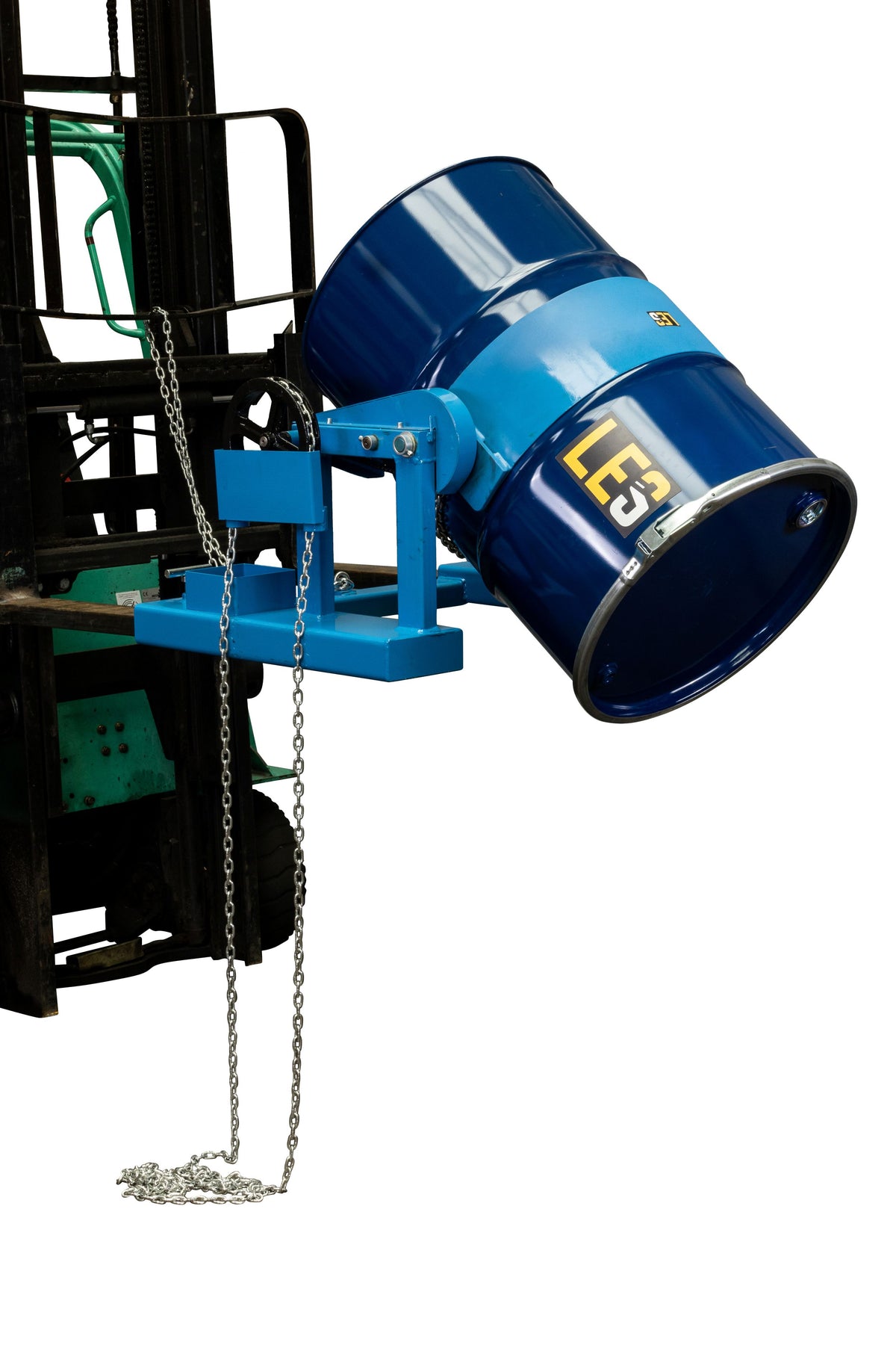 Forklift Drum Rotator Attachment LES - Lifting Equipment Store 