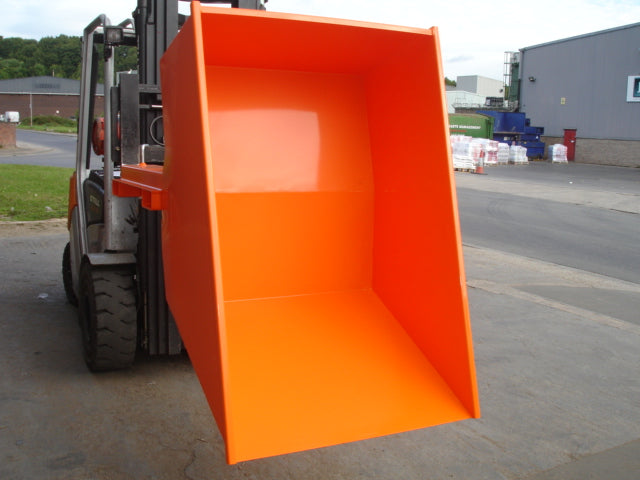 Low Height Forklift Tipping Skip ILUS Invicta Attachments 