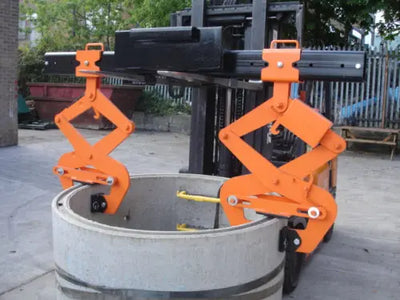Forklift Pipe Well Ring Lifter Invicta Attachments 