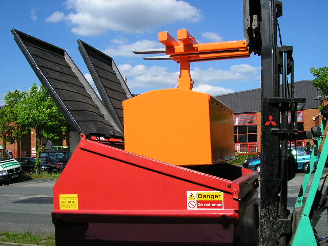 Forklift Skip Compactor ISC Invicta Attachments 