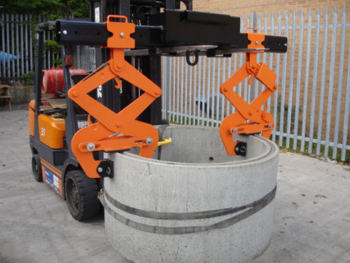 Forklift Pipe Well Ring Lifter Invicta Attachments 