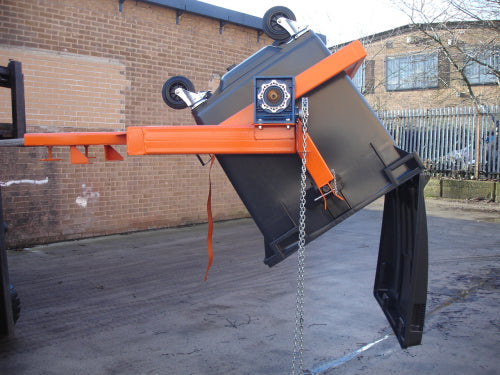 Forklift Industrial Wheelie Bin Tipper Invicta Attachments 