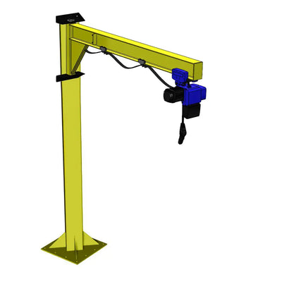 Free-Standing Under-Braced 250kg I-Beam Jib Crane EliteReach Jibs 
