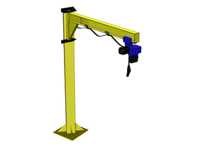 Free-Standing Under-Braced 125kg I-Beam Jib Crane