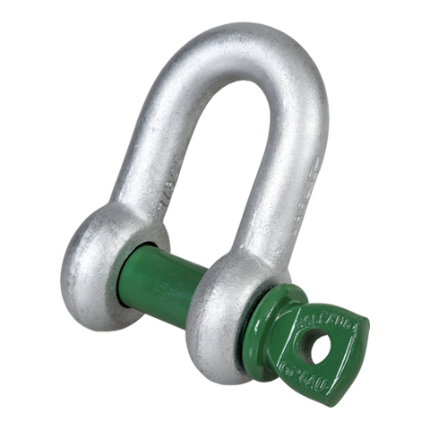 Green Pin Standard Dee Shackles With Screw Collar Pin