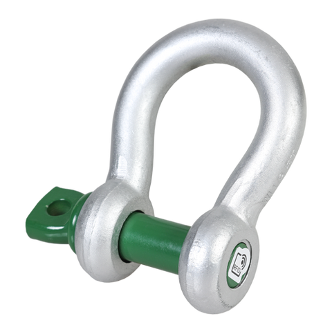 Green Pin Standard Bow Shackles With Screw Collar Pin