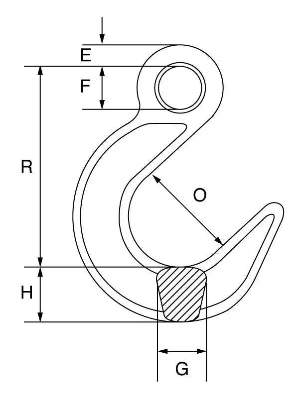 Grade 10 Eye Foundry Hook Kito 