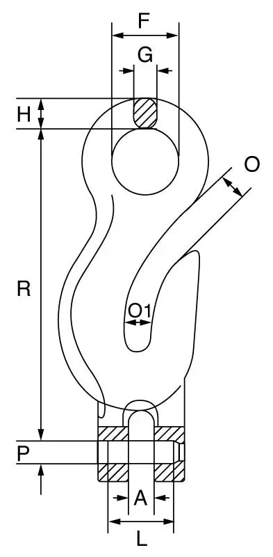 Grade 10 Integrated Eye Grab Hook Kito 