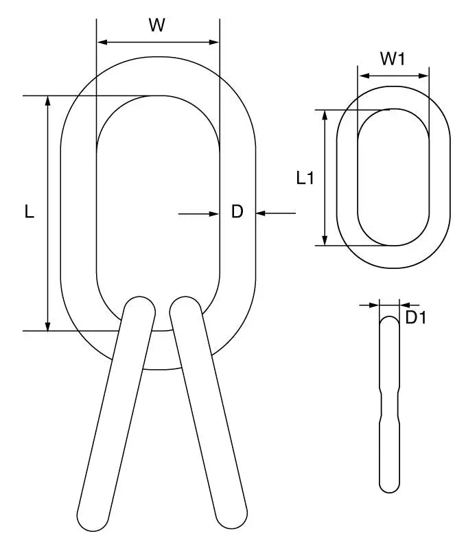 Grade 10 Quad Master Link Assembly (DE Series) Kito 