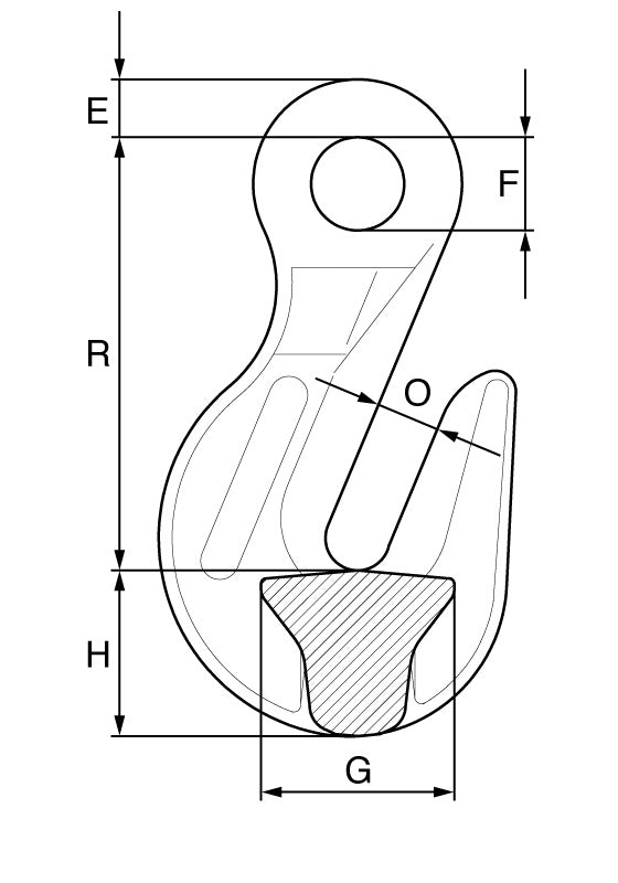 Premium Grade 8 Eye Grab Hook Kito 