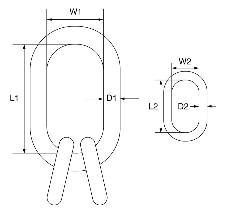 Premium Grade 8 Quad Master Link Assembly Kito 