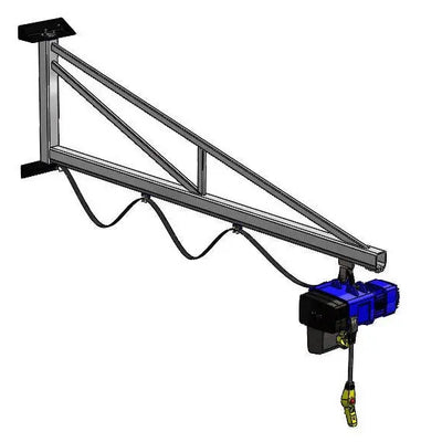 Wall-Mounted Over-Braced 1000kg Hot-Dip Galvanised Jib Crane EliteReach Jibs 