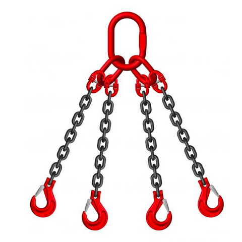 Premium Grade 8 13mm 11.2 Tonne 4-Leg Chain Slings