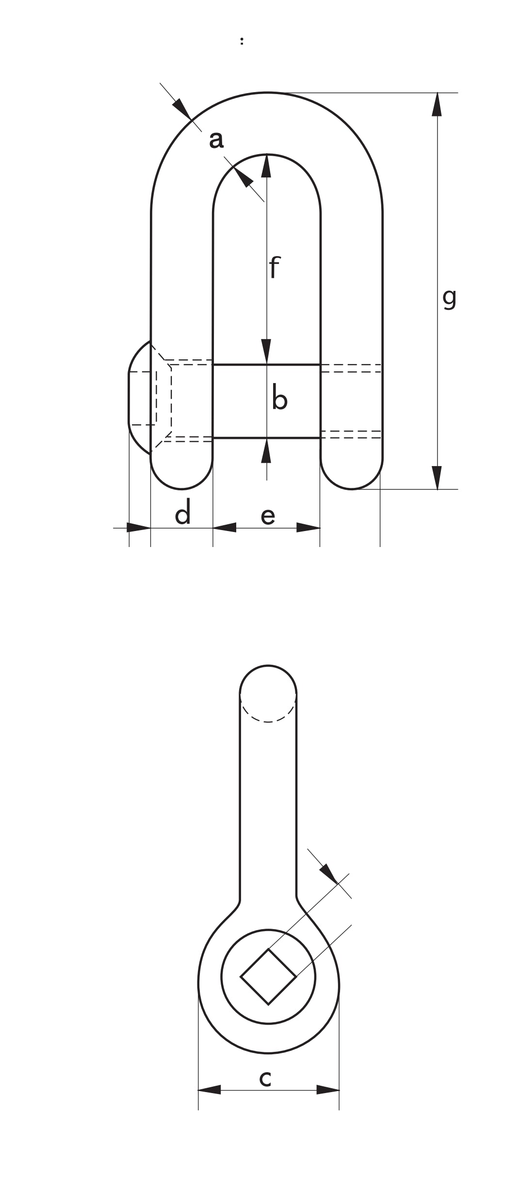 Green Pin Sunken Hole Dee Shackle