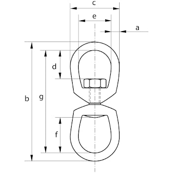 Green Pin Swivels Eye & Eye