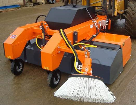 Hydraulic Forklift Sweeper Invicta Attachments 