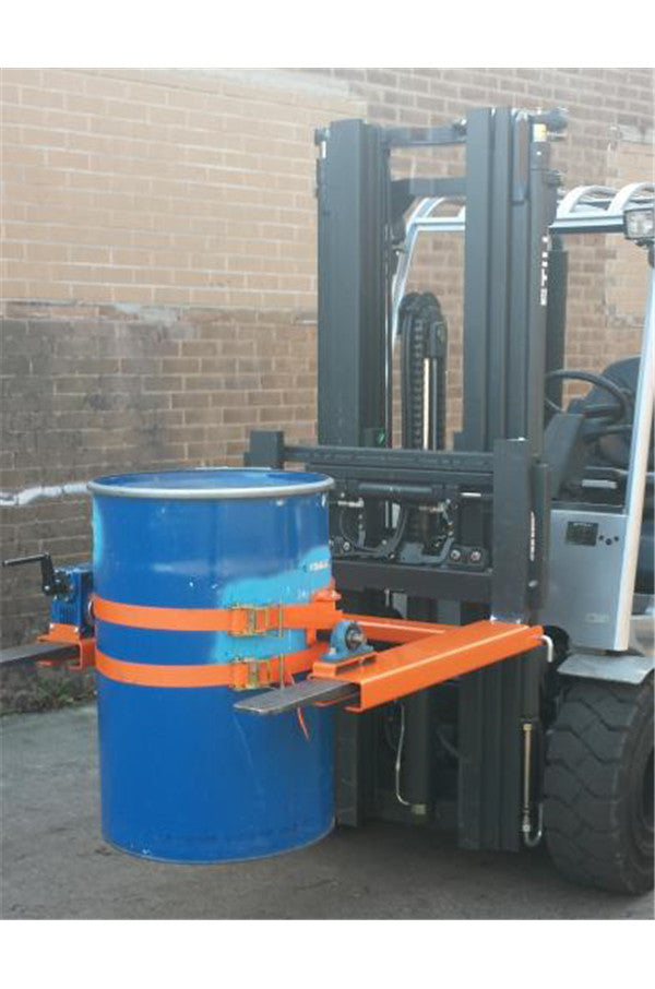 UK Made Fork Mounted Drum Tilter With Gearbox Invicta Attachments 