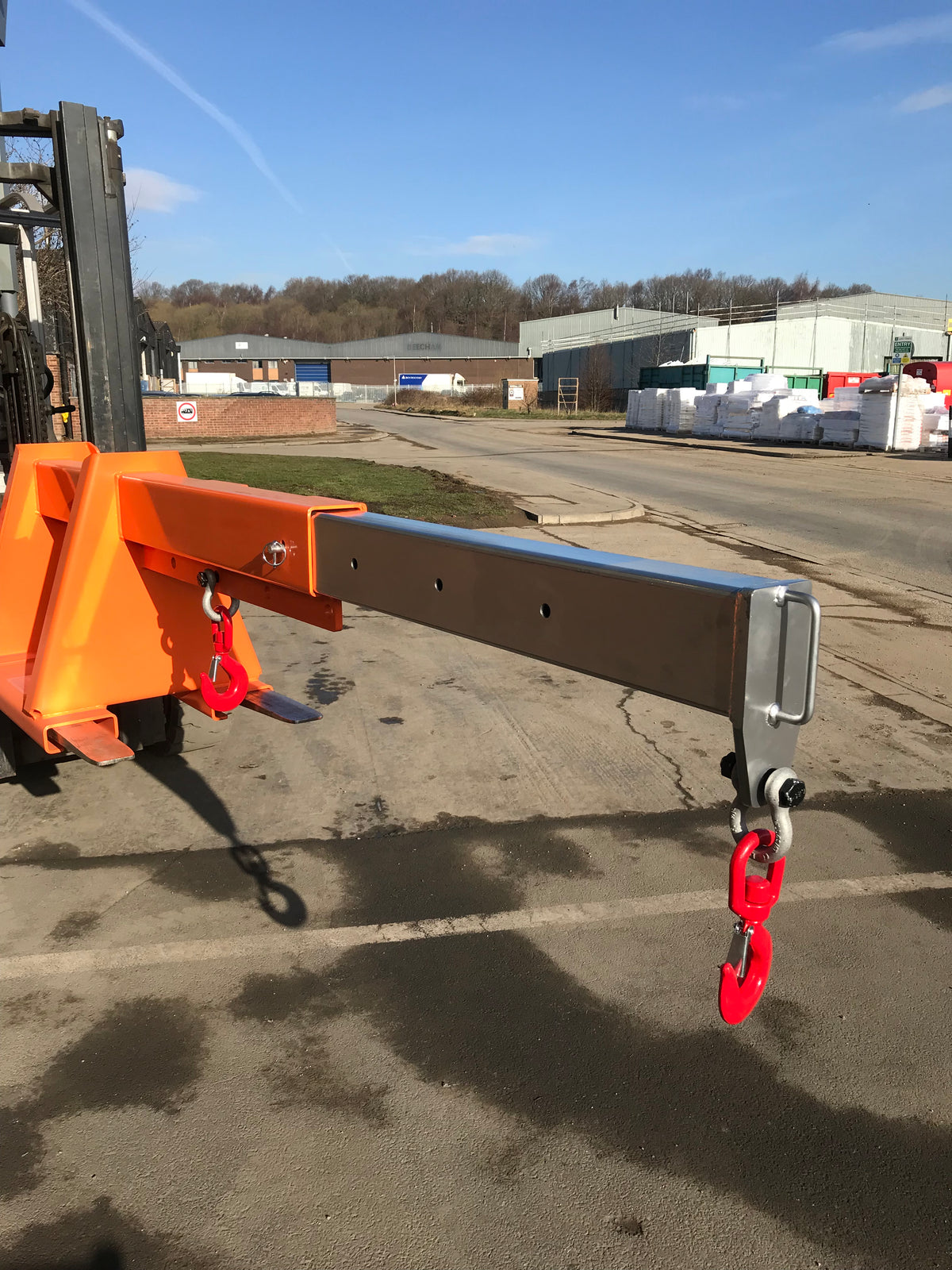 Extendable Forklift Jib IEJ Invicta Attachments 