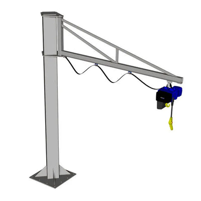 Free-Standing Over-Braced 1000kg Hot-Dip Galvanised Jib Crane EliteReach Jibs 