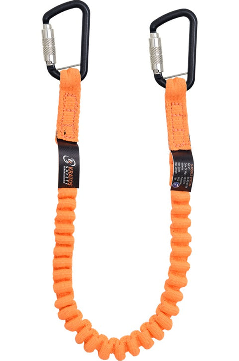 Kratos Safety 5kg Stretch Tool Lanyard with Integrated Karabiners