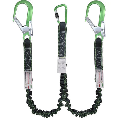 Kratos Y Forked Expandable Shock Absorbing Webbing Lanyard Kratos 