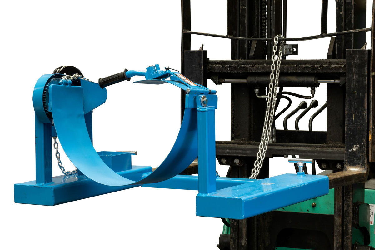 Forklift Drum Rotator Attachment LES - Lifting Equipment Store 